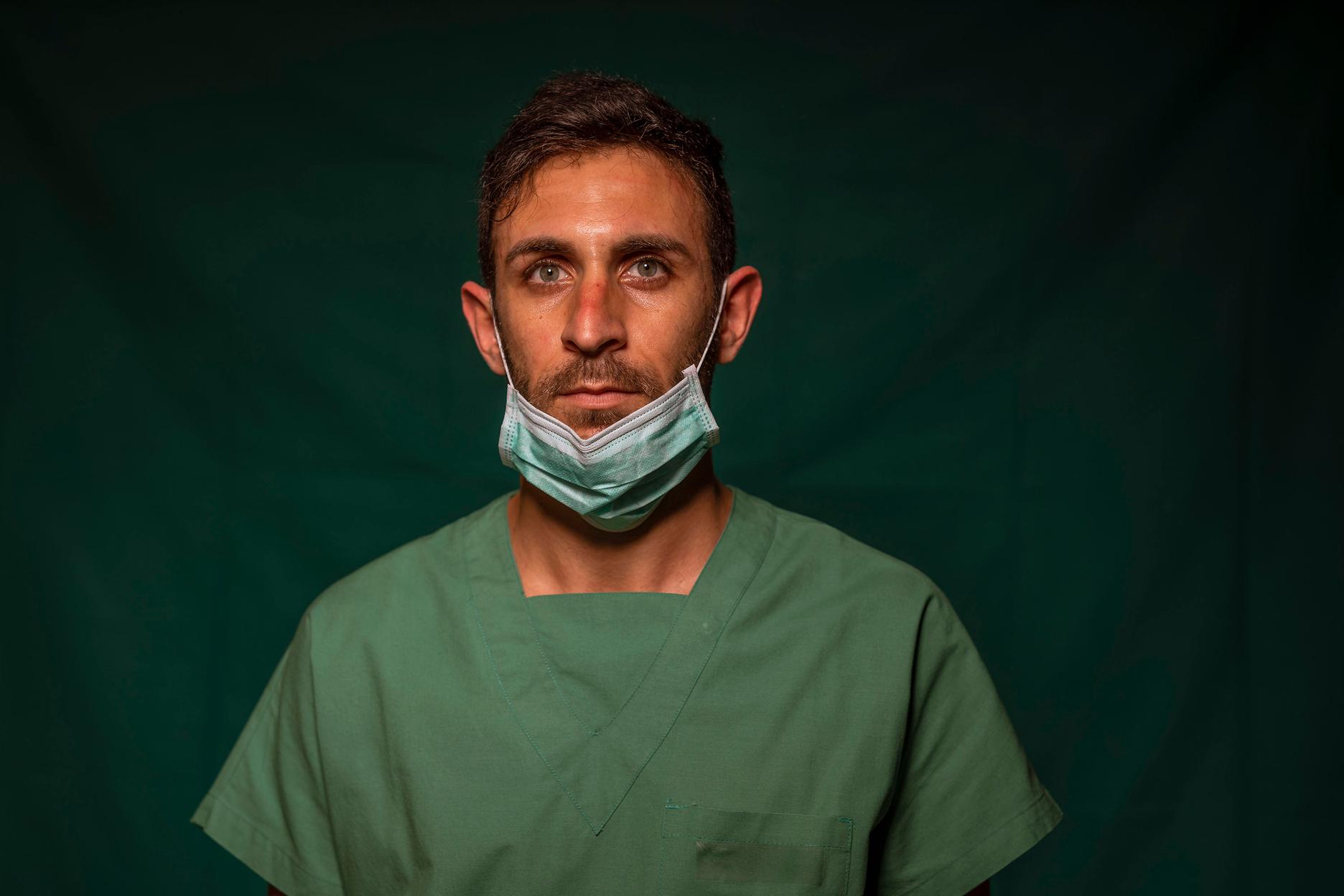 Daniele Rondinella, 30 ans, infirmier en soins intensifs à la clinique Spoke Casal Palocco de Rome.